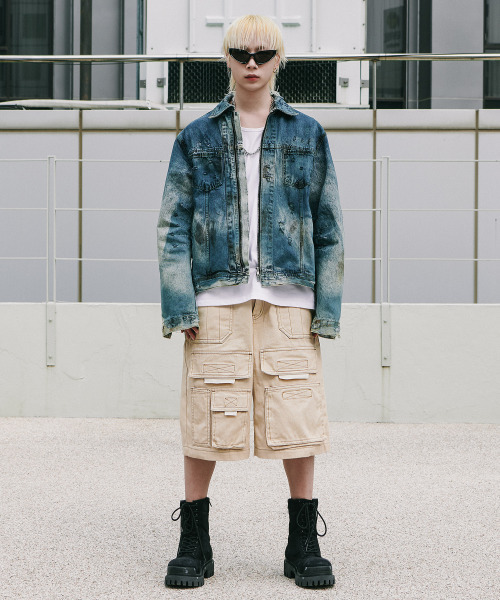 ROARINGRAD(ロアリングラド)の「カーゴバミューダデニムパンツベージュ(その他パンツ・レディース・その他・X-LARGE/LARGE)」の2枚目の写真