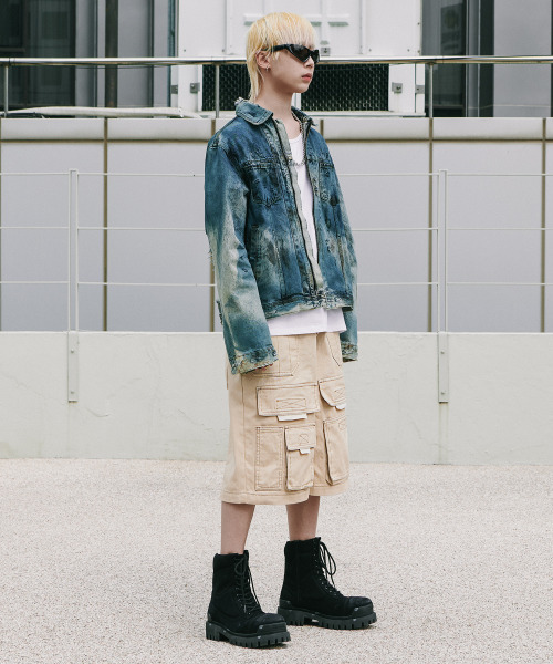 ROARINGRAD(ロアリングラド)の「カーゴバミューダデニムパンツベージュ(その他パンツ・レディース・その他・X-LARGE/LARGE)」の3枚目の写真
