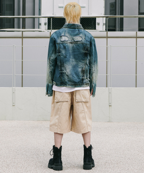 ROARINGRAD(ロアリングラド)の「カーゴバミューダデニムパンツベージュ(その他パンツ・レディース・その他・X-LARGE/LARGE)」の5枚目の写真