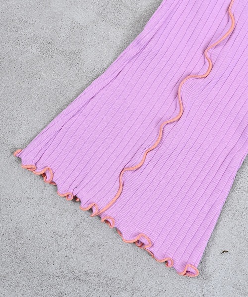 MARKEY'S（マーキーズ）の「メローリブフレアーパンツ（その他パンツ・キッズ・グレー/ライトブルー/ピンク・80/90/100/110/120/130/140/150）」の10枚目の写真