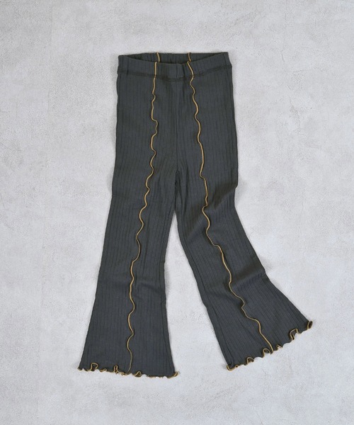 MARKEY'S（マーキーズ）の「メローリブフレアーパンツ（その他パンツ・キッズ・グレー/ライトブルー/ピンク・80/90/100/110/120/130/140/150）」の4枚目の写真