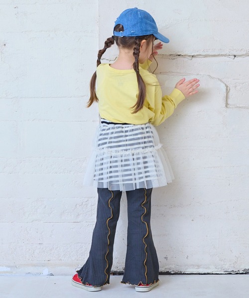 MARKEY'S（マーキーズ）の「メローリブフレアーパンツ（その他パンツ・キッズ・グレー/ライトブルー/ピンク・80/90/100/110/120/130/140/150）」の7枚目の写真