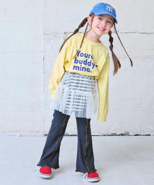 MARKEY'S（マーキーズ）の「メローリブフレアーパンツ（その他パンツ・キッズ・グレー/ライトブルー/ピンク・80/90/100/110/120/130/140/150）」の8枚目の写真