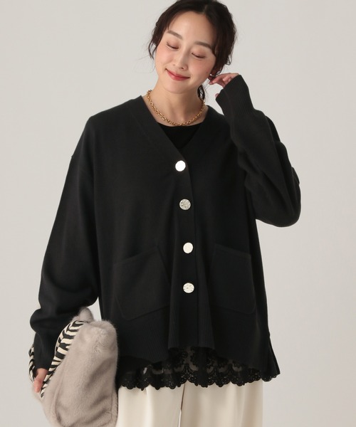 Elura(エルーラ)の「毛玉しらずVカーデ/636918(カーディガン/ボレロ・レディース・ブラック・FREE)」の20枚目の写真