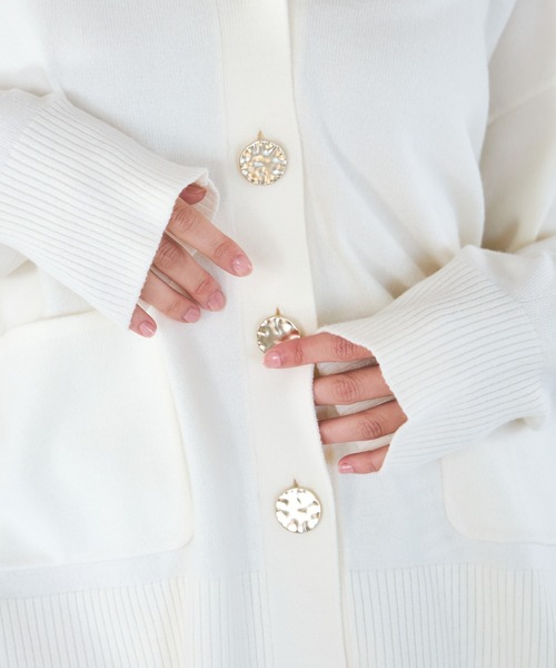 Elura(エルーラ)の「毛玉しらずVカーデ/636918(カーディガン/ボレロ・レディース・ブラック・FREE)」の15枚目の写真