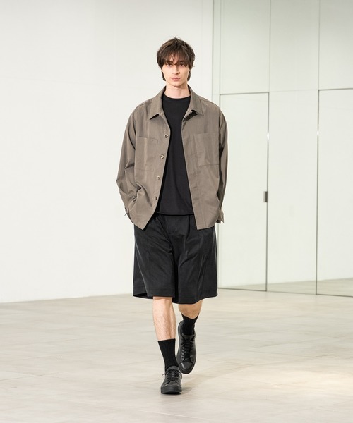 CITY TOKYO（シティトウキョウ）の「【CITY TOKYO/シティートーキョー】Urban cupro ｲｰｼﾞｰｼｮｰﾂ（その他パンツ・メンズ・ブラック/カーキ・1/2）」の3枚目の写真