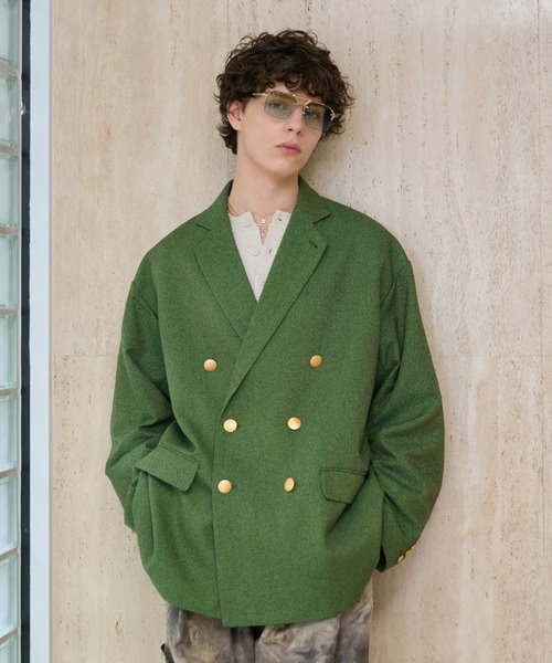 soerte（ソエルテ）の「Lame Blend Henley Neck Knit / ラメブレンドヘンリーネックニット（ニット/セーター・メンズ・グレー/アイボリー/ブラック/ライトブルー・1/2/3）」の20枚目の写真