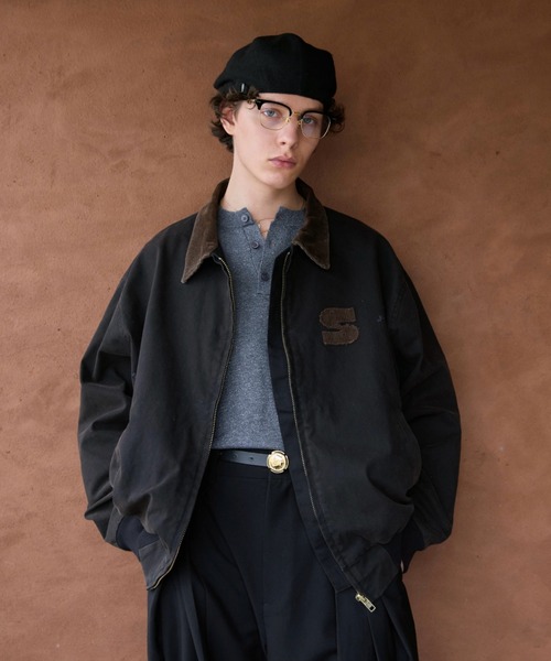 soerte（ソエルテ）の「Lame Blend Henley Neck Knit / ラメブレンドヘンリーネックニット（ニット/セーター・メンズ・グレー/アイボリー/ブラック/ライトブルー・1/2/3）」の9枚目の写真