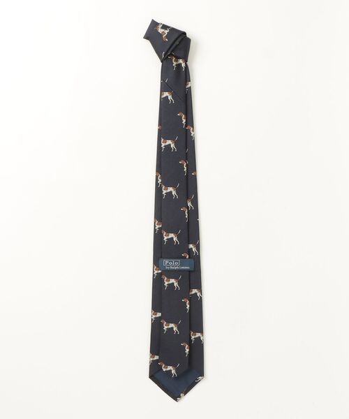 POLO RALPH LAUREN（ポロ ラルフ ローレン）の「ドッグパターン シルク ツイル ネクタイ（ネクタイ・メンズ・ネイビー系1・ONE）」の5枚目の写真