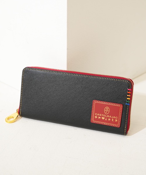CASTELBAJAC 長財布 レッド ブラック CASTELBAJAC（カステルバジャック） 長財布 メンズ レディース