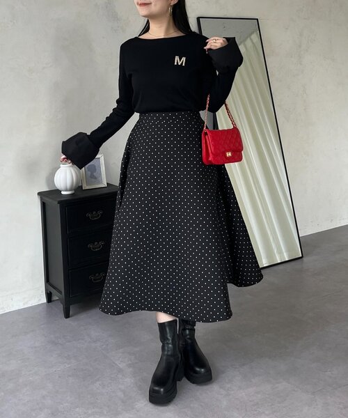 prose verse(プロズヴェール)の「袖バルーンリブカットトップス(Tシャツ/カットソー・レディース・オフホワイト/ブラウン/ブラック・LARGE/MEDIUM)」の18枚目の写真