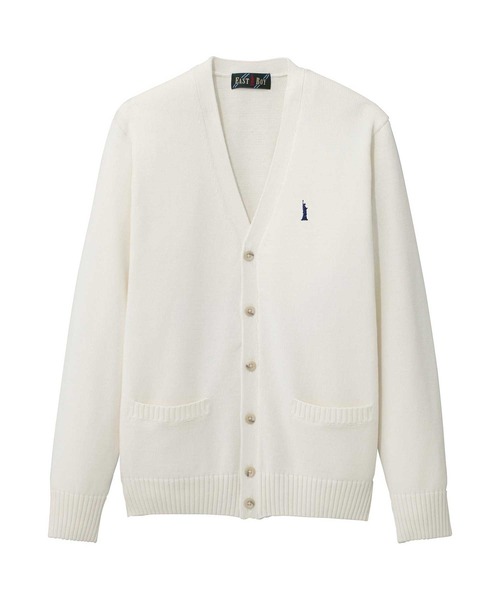 EASTBOY(イーストボーイ)の「カーディガン 綿 7G ニット 女子 制服 学生服 中学生 高校生 スクール(カーディガン/ボレロ・キッズ・ブラック/ライトグレー/ベージュ/ネイビー/オフホワイト・11号/9号/13号/7号)」の2枚目の写真