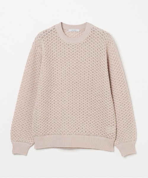 HELIOPOLE（エリオポール）の「LILY YARN MESH KNIT（ニット/セーター・レディース・ホワイト/ベージュ・38）」の10枚目の写真