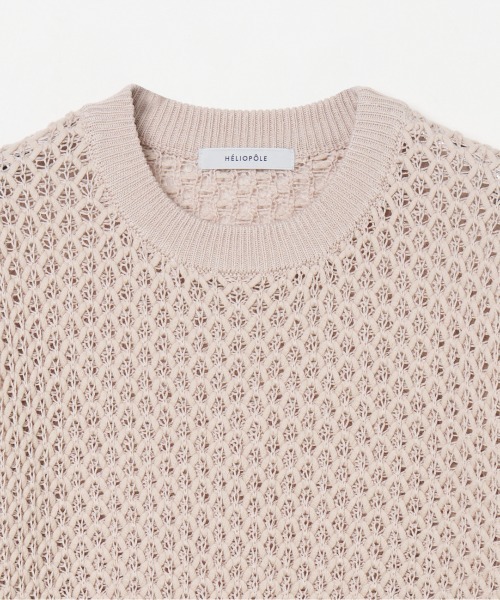 HELIOPOLE（エリオポール）の「LILY YARN MESH KNIT（ニット/セーター・レディース・ホワイト/ベージュ・38）」の12枚目の写真