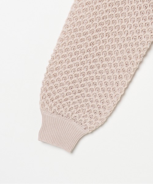 HELIOPOLE（エリオポール）の「LILY YARN MESH KNIT（ニット/セーター・レディース・ホワイト/ベージュ・38）」の3枚目の写真