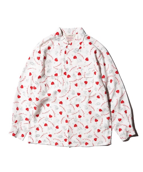 TOWNCRAFT(タウンクラフト)の「TOWN CRAFT タウンクラフト / PRINTED LOOP COLLAR SHIRT(シャツ/ブラウス・メンズ・ブラック/ホワイト・MEDIUM/LARGE)」の1枚目の写真