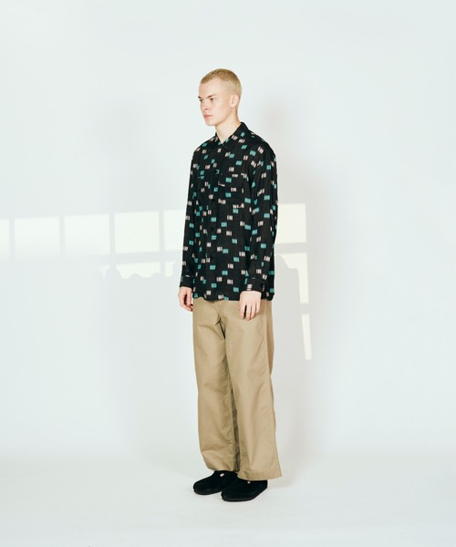 TOWNCRAFT(タウンクラフト)の「TOWN CRAFT タウンクラフト / PRINTED LOOP COLLAR SHIRT(シャツ/ブラウス・メンズ・ブラック/ホワイト・MEDIUM/LARGE)」の7枚目の写真
