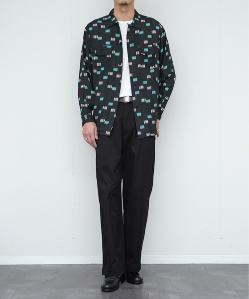TOWNCRAFT(タウンクラフト)の「TOWN CRAFT タウンクラフト / PRINTED LOOP COLLAR SHIRT(シャツ/ブラウス・メンズ・ブラック/ホワイト・MEDIUM/LARGE)」の14枚目の写真