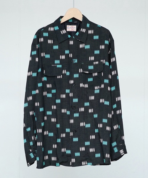 TOWNCRAFT(タウンクラフト)の「TOWN CRAFT タウンクラフト / PRINTED LOOP COLLAR SHIRT(シャツ/ブラウス・メンズ・ブラック/ホワイト・MEDIUM/LARGE)」の9枚目の写真