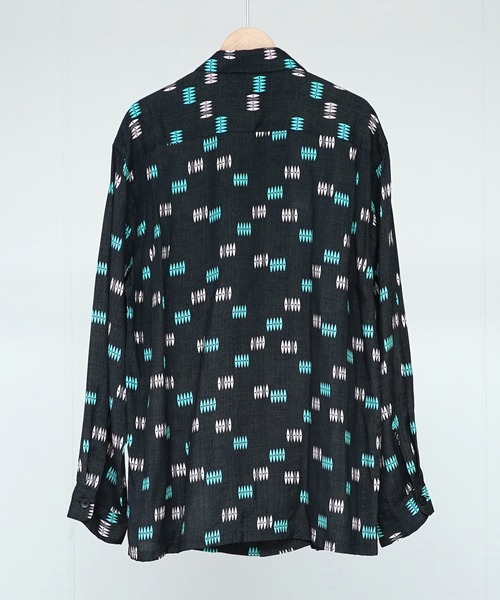 TOWNCRAFT(タウンクラフト)の「TOWN CRAFT タウンクラフト / PRINTED LOOP COLLAR SHIRT(シャツ/ブラウス・メンズ・ブラック/ホワイト・MEDIUM/LARGE)」の8枚目の写真