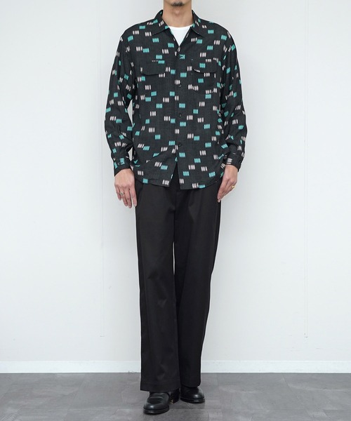 TOWNCRAFT(タウンクラフト)の「TOWN CRAFT タウンクラフト / PRINTED LOOP COLLAR SHIRT(シャツ/ブラウス・メンズ・ブラック/ホワイト・MEDIUM/LARGE)」の10枚目の写真