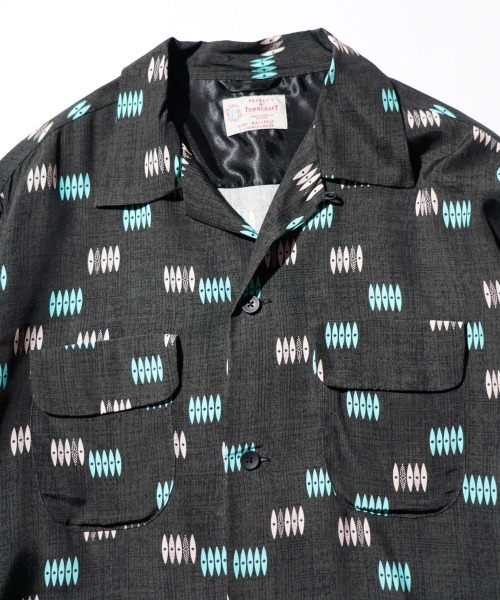 TOWNCRAFT(タウンクラフト)の「TOWN CRAFT タウンクラフト / PRINTED LOOP COLLAR SHIRT(シャツ/ブラウス・メンズ・ブラック/ホワイト・MEDIUM/LARGE)」の22枚目の写真