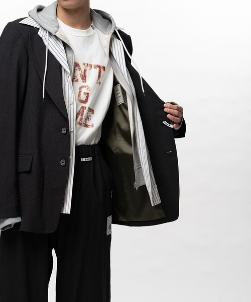 Mix Layered Wool Jacket（テーラードジャケット）｜Maison MIHARA