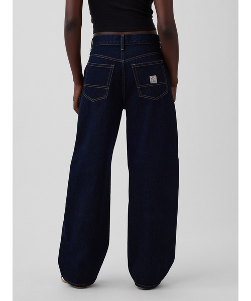 GAP（ギャップ）の「ハイライズ バギー バレルデニム（デニムパンツ・レディース・インディゴブルー・30/26/25/23/24/27/28/29）」の5枚目の写真
