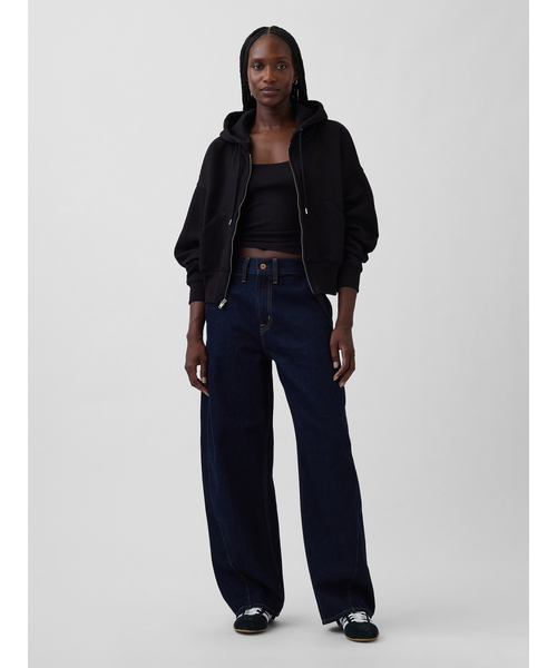 GAP（ギャップ）の「ハイライズ バギー バレルデニム（デニムパンツ・レディース・インディゴブルー・30/26/25/23/24/27/28/29）」の2枚目の写真