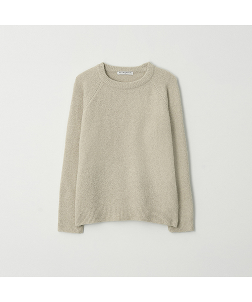 FLAWSROOM(フローズルーム)の「Soft Hairly Knit 5color(ニット/セーター・メンズ・ライトグレー/バーガンディー/チャコール/ネイビー/サンドベージュ・SMALL/MEDIUM/LARGE)」の3枚目の写真