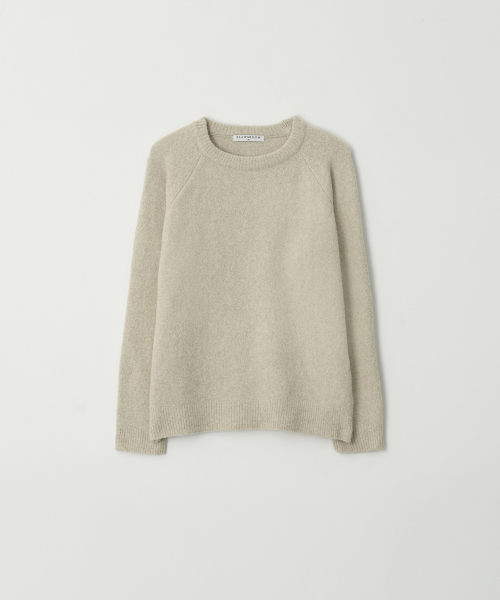 FLAWSROOM(フローズルーム)の「Soft Hairly Knit 5color(ニット/セーター・メンズ・ライトグレー/バーガンディー/チャコール/ネイビー/サンドベージュ・SMALL/MEDIUM/LARGE)」の10枚目の写真