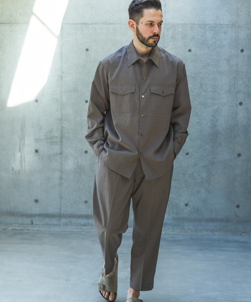 MR.OLIVE(ミスターオリーブ)の「QUICK-DRYING TAFFETA / 2TACK TAPERED EASY PANTS /M261108(スラックス・メンズ・ブラック/ブラウン・SMALL/MEDIUM/LARGE)」の4枚目の写真