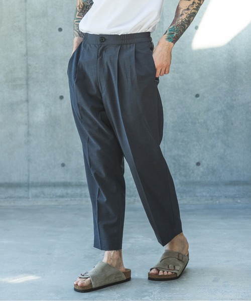 MR.OLIVE(ミスターオリーブ)の「QUICK-DRYING TAFFETA / 2TACK TAPERED EASY PANTS /M261108(スラックス・メンズ・ブラック/ブラウン・SMALL/MEDIUM/LARGE)」の5枚目の写真