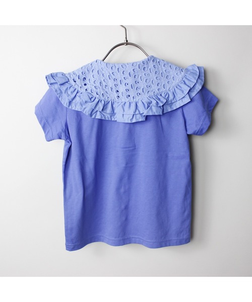 maarook（マルーク）の「天竺レース衿Tシャツ（Tシャツ/カットソー・キッズ・ブルー/ホワイト・100cm/110cm/120cm/130cm/90cm）」の20枚目の写真