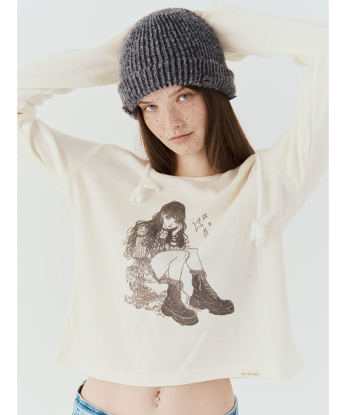 SETSETSET(セットセットセット)の「NOVA HOODED KNIT TOP(ニット/セーター・レディース・その他・ONE SIZE)」の3枚目の写真