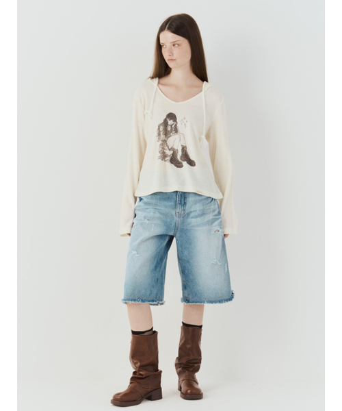 SETSETSET(セットセットセット)の「NOVA HOODED KNIT TOP(ニット/セーター・レディース・その他・ONE SIZE)」の4枚目の写真