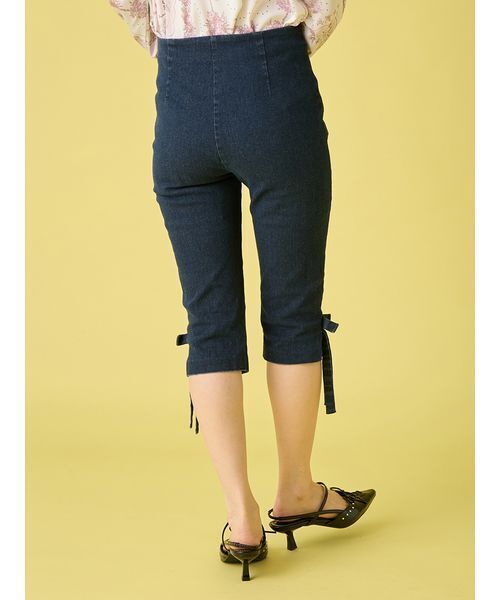 LILY BROWN（リリーブラウン）の「サイドリボンカプリパンツ（その他パンツ・レディース・ブラック/インディゴブルー/チェック・0/1）」の10枚目の写真