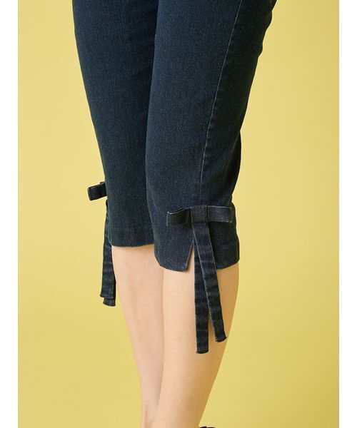 LILY BROWN（リリーブラウン）の「サイドリボンカプリパンツ（その他パンツ・レディース・ブラック/インディゴブルー/チェック・0/1）」の13枚目の写真