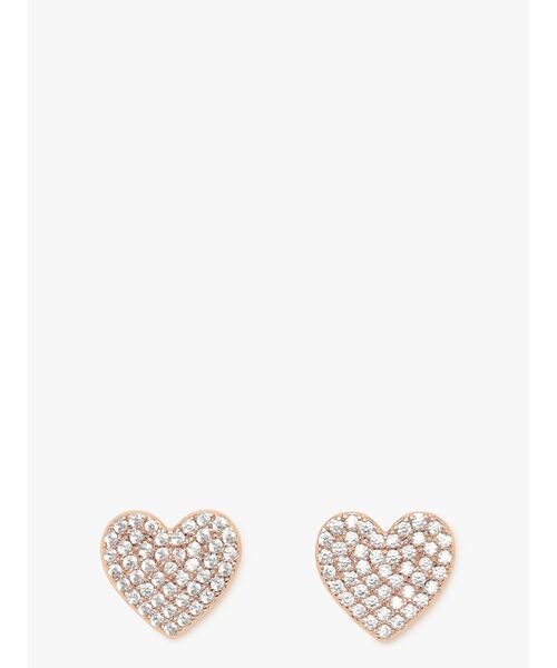 kate spade new york（ケイトスペード ニューヨーク）の「ユアーズ トゥルーリー パヴェ ハート スタッズ（ピアス（両耳用）・レディース・その他・ONESIZE）」の2枚目の写真