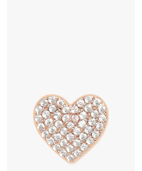 kate spade new york（ケイトスペード ニューヨーク）の「ユアーズ トゥルーリー パヴェ ハート スタッズ（ピアス（両耳用）・レディース・その他・ONESIZE）」の3枚目の写真