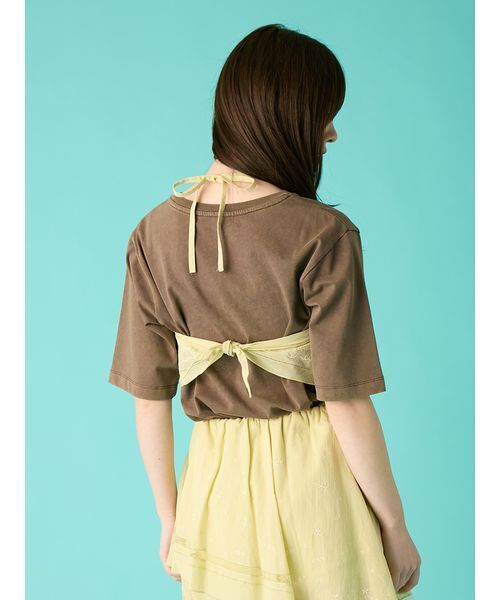 FURFUR（ファーファー）の「ハンカチ刺繍マルチウェイキャミソール（キャミソール・レディース・ブラック/ホワイト/ライム・F）」の9枚目の写真