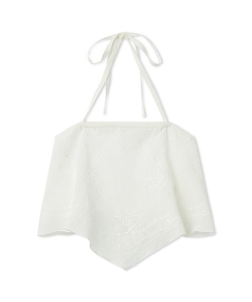 FURFUR（ファーファー）の「ハンカチ刺繍マルチウェイキャミソール（キャミソール・レディース・ブラック/ホワイト/ライム・F）」の15枚目の写真