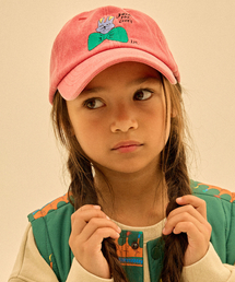 JELLY MALLOW（ゼリーメロ）の「リボンラビット ピグ ボールキャップ_ブリック（キャップ）」