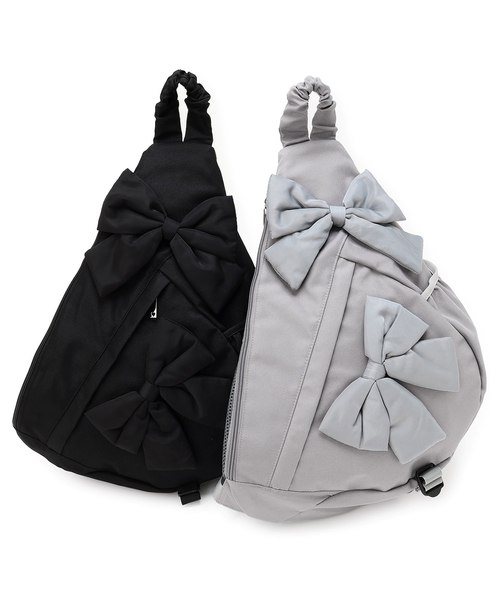 セール】【撥水】リボンワンショルダーボディバッグ（バックパック