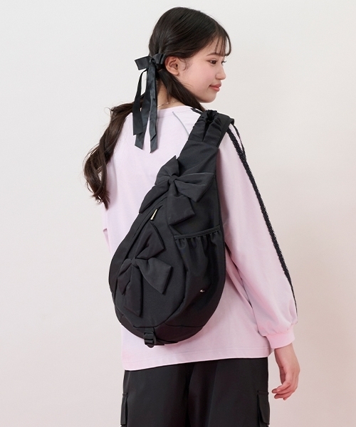 セール】【撥水】リボンワンショルダーボディバッグ（バックパック