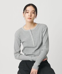 BEAUTY&YOUTH UNITED ARROWS | 【WEB限定】ランダムリブ ヘンリーネック スナッププルオーバー(Tシャツ/カットソー)