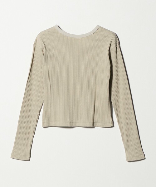 BEAUTY&YOUTH UNITED ARROWS（ビューティーアンドユースユナイテッドアローズ）の「【WEB限定】ランダムリブ ヘンリーネック スナッププルオーバー（Tシャツ/カットソー・レディース・グレー系/ネイビー/ライトピンク/ベージュ・FREE）」の13枚目の写真