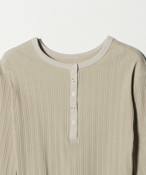 BEAUTY&YOUTH UNITED ARROWS（ビューティーアンドユースユナイテッドアローズ）の「【WEB限定】ランダムリブ ヘンリーネック スナッププルオーバー（Tシャツ/カットソー・レディース・グレー系/ネイビー/ライトピンク/ベージュ・FREE）」の14枚目の写真