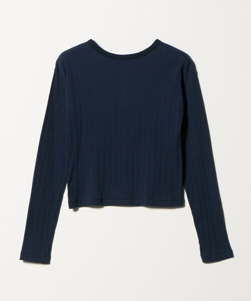 BEAUTY&YOUTH UNITED ARROWS（ビューティーアンドユースユナイテッドアローズ）の「【WEB限定】ランダムリブ ヘンリーネック スナッププルオーバー（Tシャツ/カットソー・レディース・グレー系/ネイビー/ライトピンク/ベージュ・FREE）」の21枚目の写真