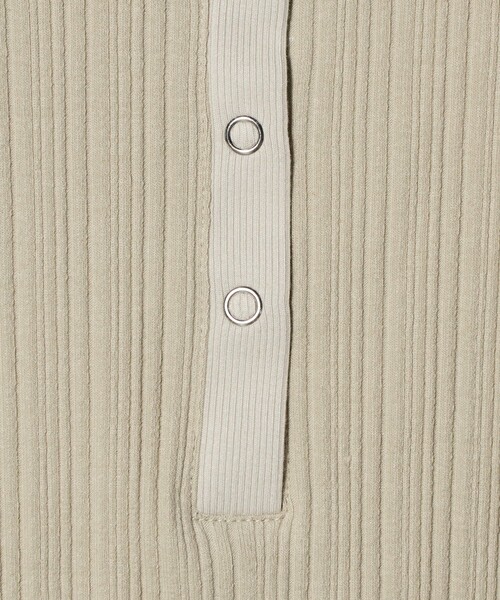 BEAUTY&YOUTH UNITED ARROWS(ビューティーアンドユースユナイテッドアローズ)の「【WEB限定】ランダムリブ ヘンリーネック スナッププルオーバー(Tシャツ/カットソー・レディース・グレー系/ライトピンク/ベージュ/ネイビー・FREE)」の14枚目の写真